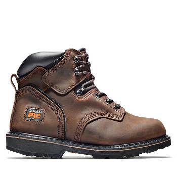 Timberland Férfi PRO Pit Boss 6" Soft Toe Munkavédelmi Bakancs Barna